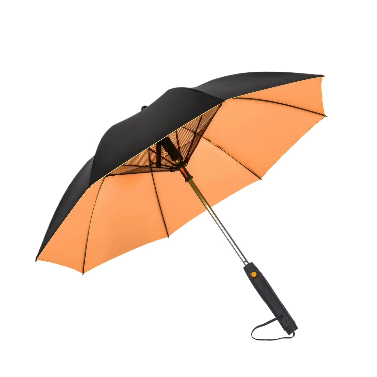 85Cm 3 in 1 Umbrella with Fan and Mister Outdoor Portable Misting Umbrella Sun Protection Long Handle Umbrella Misting Fan