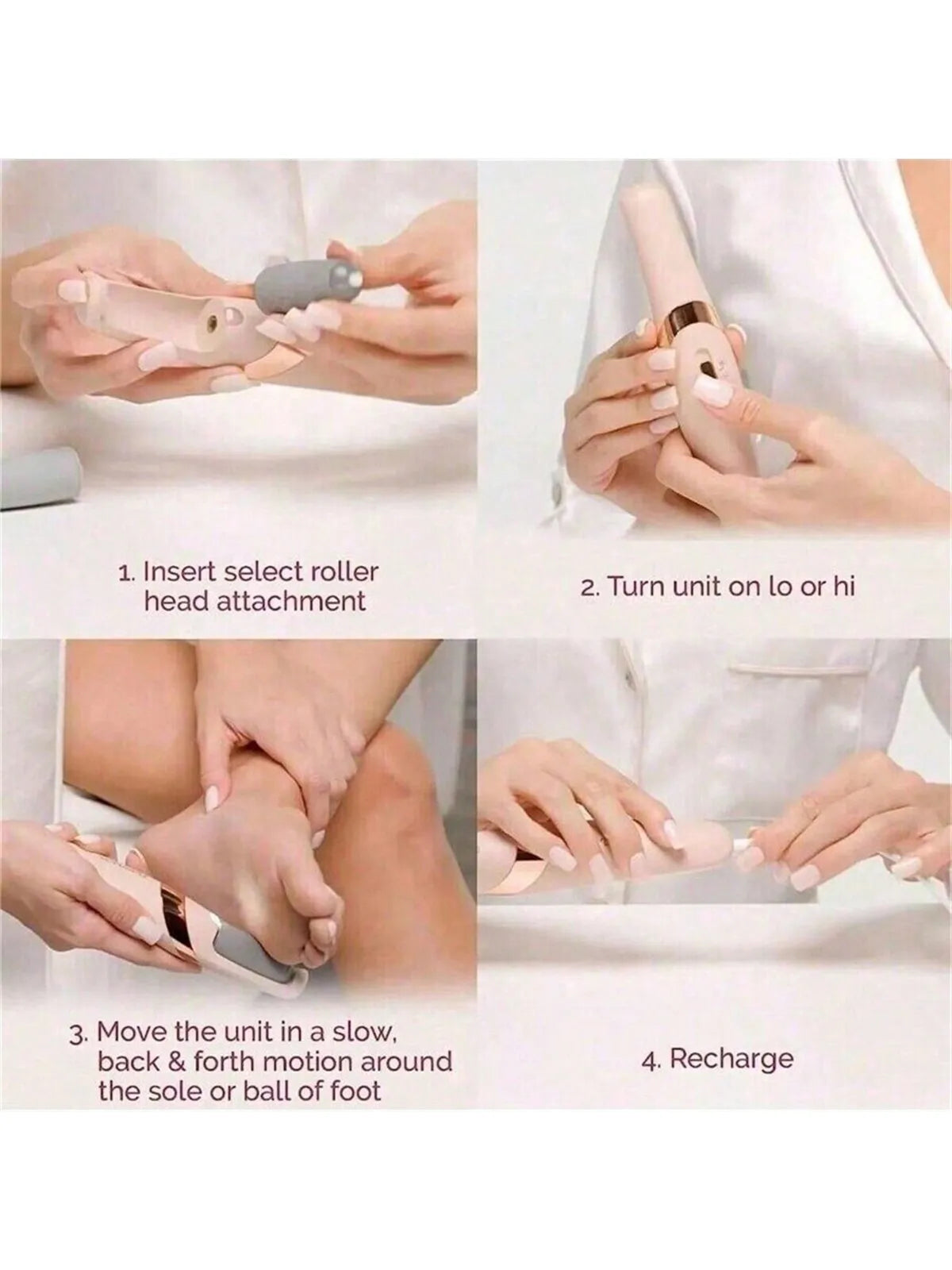 Revitalize Your Feet with the Stylish Pink Electric Foot Grinder - The Ultimate Tool for Smooth, Soft Skin